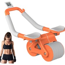 Ab Roller Karın Kası Egzersiz Tekerleği Akıllı Fren Özellikli Evde Spor Mekik Şekillendirici