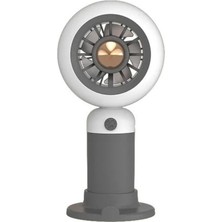 Turbo Model Şarjlı Mini El Fanı ve Masa Fanı Soğutucu Pervane Taşınabilir Vantilatör 1 Adet