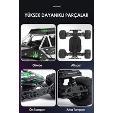 2.4ghz Metal Gövde LED Farlı 4x4 4WD 50KM Hız Yapan Uzaktan Kumandalı Rc Araba