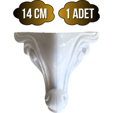 Sultan Lükens Desenli 14CM Beyaz Plastik Ayak Mobilya Masa ve Dolap AYAĞI(14CM)(BEYAZ)