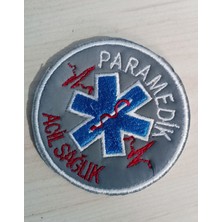 Paramedik Nakışlı Logo Arması | Üniforma Uyumlu Sağlık Personeli Patch