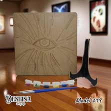 Destina Ahşap Mandala Boyama Seti- Mandala Boyama-Model 219*23CM*23CM
