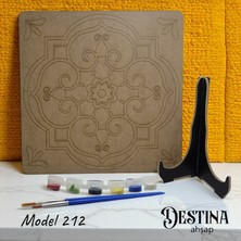 Destina Ahşap Mandala Boyama Seti- Ahşap Boyama-Model 212