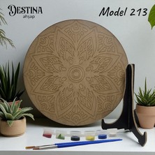Destina Ahşap Mandala Boyama Seti Ahşap Boyama Model 213