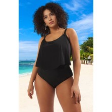 Konforlu Askılı Rahat Kesim Büyük Beden Mayo Plus Size Özel Tasarım
