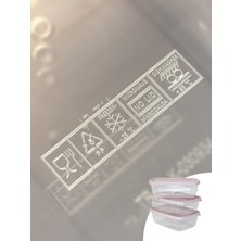 Saklama Kabı 3'lü Lila Kapaklı- 3 x 1,2 Lt - 5 Pp - Yüksek Kalite Plastik Kap - Kapaklı Saklama Kabı