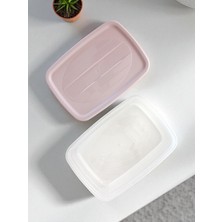 Saklama Kabı 3'lü Lila Kapaklı- 3 x 1,2 Lt - 5 Pp - Yüksek Kalite Plastik Kap - Kapaklı Saklama Kabı