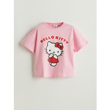 Lc Waikiki Yeni Sezon Bisiklet Yaka Hello Kitty Baskili Kiz Cocuk Sortlu Pijama Takimi - S5O449Z4