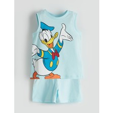 Lc Waikiki Yeni Sezon Donald Duck Baskili Erkek Bebek Sortlu Pijama Takim - S5H420Z1