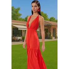 Maxi Batik Desenli A Line Viskoz Plaj Elbisesi Yazlık Şık Mükemmel Uyum Şık Görünüm Seçkin Malzeme