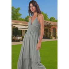 Etnik Desenli Maxi Şifon Plaj Elbise Yazlık Rahat Tasarım Konforlu Kesim Premium Kalite Şık Görünüm