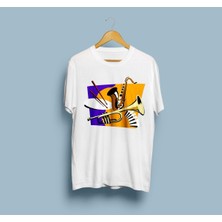 Oversize Enstrümanlar Tasarım Unisex T-Shirt