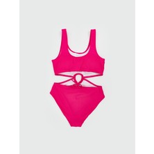 Lc Waikiki Yeni Sezon Uv Korumali Kiz Cocuk Mayokini - S5CT24Z4