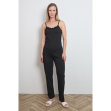 Askılı Dantelli Pijama Takımı
