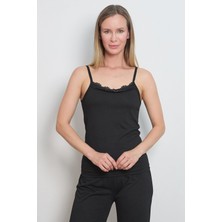 Askılı Dantelli Pijama Takımı