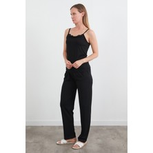 Askılı Dantelli Pijama Takımı