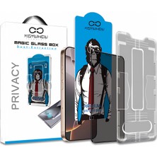 Magic Glass Box iPhone 16 Pro Max Uygulama Aparatlı Hayalet Cam Ekran Koruyucu