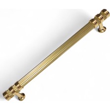 Çizgili Nesli Alüminyum Metal Lüks Modern Mobilya Çekmece Mutfak Dolabı Kulpu Altın 128MM