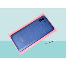 Tkgz - Samsung Galaxy A03 Sm A035 Full Kasa Arka Kapak Batarya Kapağı - Mavi