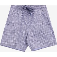 Discovery Expedition D5SM-MY 3401 Lacivert Baskılı Erkek Şort Mayo