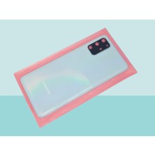 Tkgz - Samsung Galaxy S20 Plus Arka Kapak Batarya Kapağı (Cam Full Lensli) - Mavi