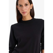 DeFacto Relax Fit Bisiklet Yaka Triko Kazak C0058AX25WN