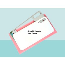 Tkgz - Samsung Galaxy A50S A507 Full Kasa Arka Kapak Batarya Kapağı - Beyaz