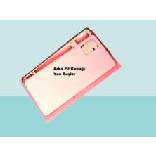 Tkgz - Samsung Galaxy A71 A715 Full Kasa Arka Kapak Batarya Kapağı - Pembe