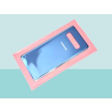 Tkgz - Samsung Galaxy S10 Arka Kapak Batarya Kapağı -  Mavi