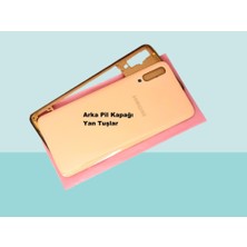 Tkgz - Samsung Galaxy A70 A705 Full Kasa Arka Kapak Batarya Kapağı - Gold