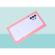 Tkgz - Samsung Galaxy A32 A325 Arka Kapak Batarya Kapağı (Cam Full Lensli) - Mavi