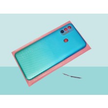 Tkgz - Tecno Spark 7t (KF6P) Full Kasa Arka Kapak Batarya Kapağı - Mavi