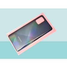 Tkgz - Samsung Galaxy A71 A715 Arka Kapak Batarya Kapağı - Siyah