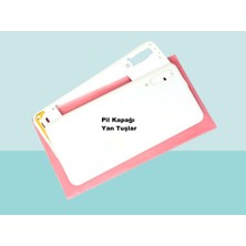 Tkgz - Samsung Galaxy A30S A307 Full Kasa Arka Kapak Batarya Kapağı - Beyaz