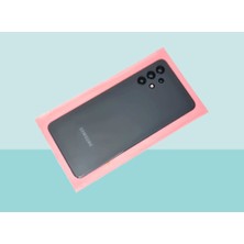 Tkgz - Samsung Galaxy A32 A325 Arka Kapak Batarya Kapağı (Cam Full Lensli) - Siyah