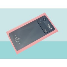 Tkgz - Xiaomi Poco X4 Pro Arka Kapak Batarya Kapağı (Cam Full Lensli) - Siyah