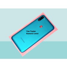 Tkgz - Samsung Galaxy M11 Full Kasa Arka Kapak Batarya Kapağı - Mavi