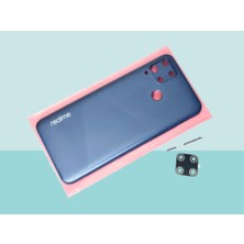 Tkgz - Oppo C15 Full Kasa Arka Kapak Batarya Kapağı - Mavi