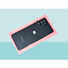 Tkgz - Samsung Galaxy A22 (4g) Arka Kapak Batarya Kapağı - Siyah - Full Lensli