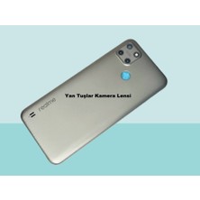 Tkgz - Oppo C25Y Full Kasa Arka Kapak Batarya Kapağı - Füme