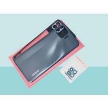 Tkgz - Oppo Reno 4 Lite Full Kasa Arka Kapak Batarya Kapağı - Siyah