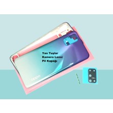 Tkgz - Oppo A52 Full Kasa Arka Kapak Batarya Kapağı - Mavi