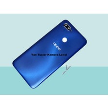 Tkgz - Oppo A12 Full Kasa Arka Kapak Batarya Kapağı - Mavi