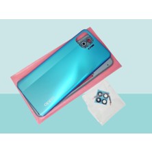 Tkgz - Oppo Reno 4 Lite Full Kasa Arka Kapak Batarya Kapağı - Mavi