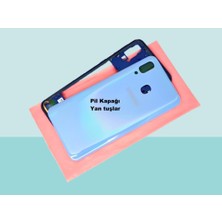 Tkgz - Samsung Galaxy A40 A 405 Full Kasa Arka Kapak Batarya Kapağı - Mavi
