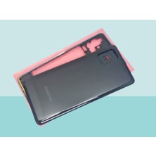 Tkgz - Samsung Galaxy M51 Full Kasa Arka Kapak Batarya Kapağı - Siyah