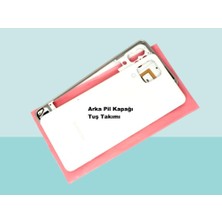 Tkgz - Samsung Galaxy M32 Full Kasa Arka Kapak Batarya Kapağı - Beyaz