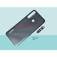 Tkgz - Oppo Realme 5i Full Kasa Arka Kapak Batarya Kapağı - Siyah