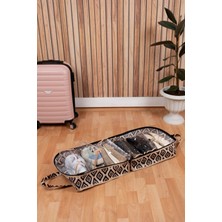 Morport 6 Bölmeli Desenli Ayakkabı Hurcu Seyahat Tipi Valiz Üstü Hurç (35X22X40)