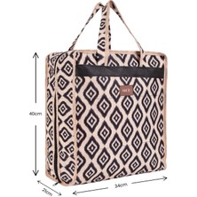 Morport 6 Bölmeli Desenli Ayakkabı Hurcu Seyahat Tipi Valiz Üstü Hurç (35X22X40)